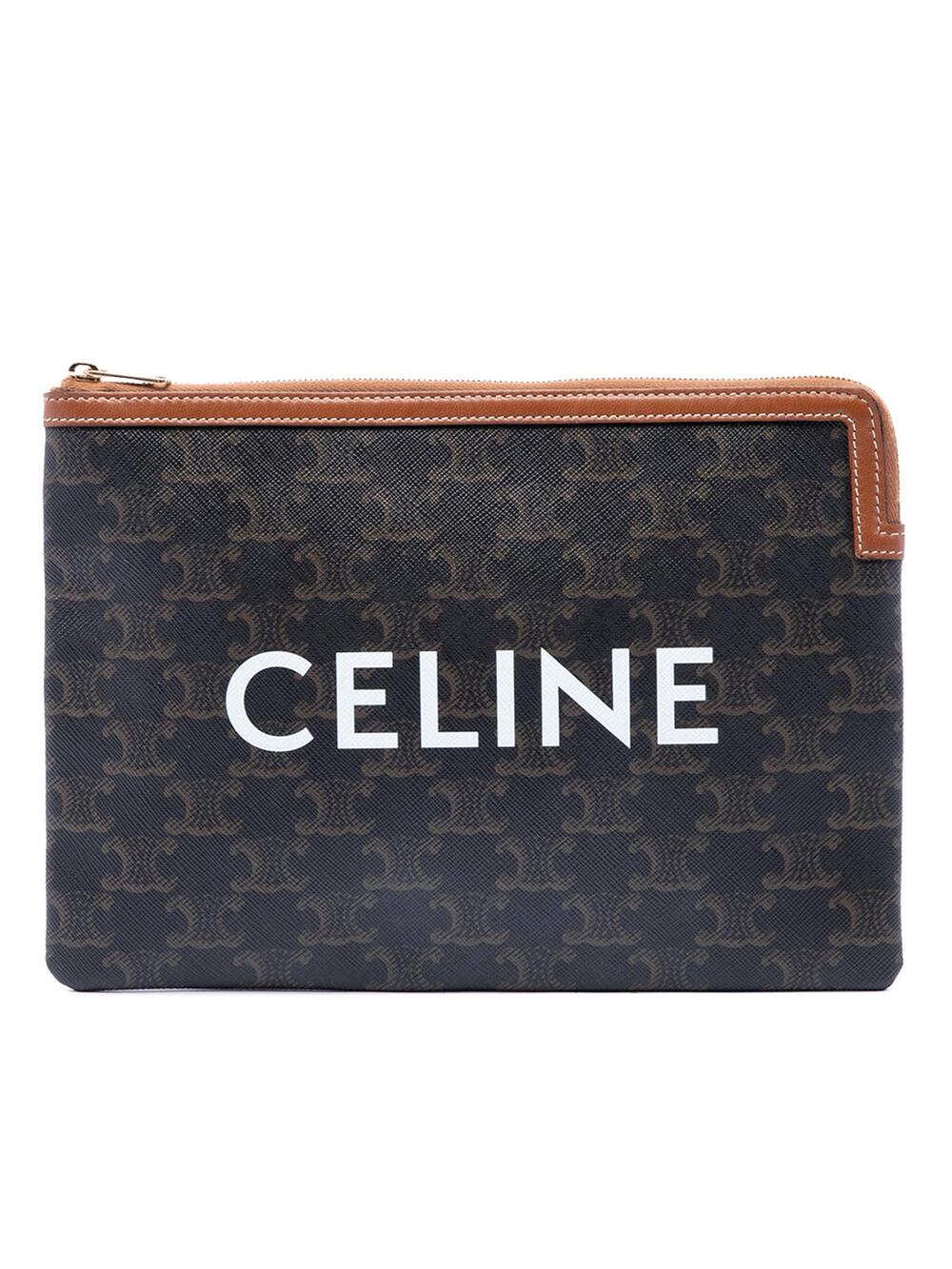 Celine Small Triomphe Coated Canvas #342837C56B